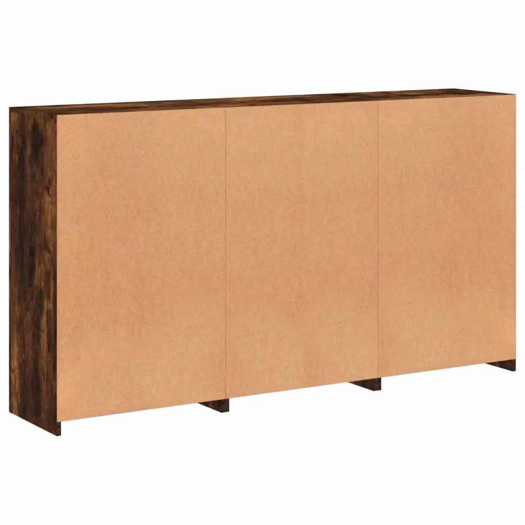 Berkfield Home Modern Smoked Oak Sideboard with Integrated LED Lights, Brown, W: 181.5 cm, D: 37 cm, H: 100 cm – 6