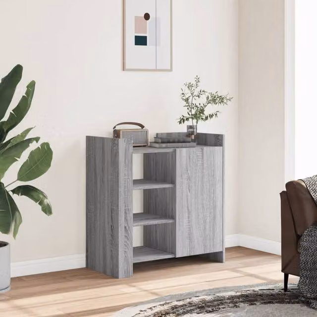 Berkfield Home Grey Sonoma Sideboard in Engineered Wood W/D/H: 73.5 x 35 x 75 cm – 1