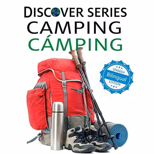 Xist Kids Bilingual Spanish English Camping Book by Xist Publishing, Red