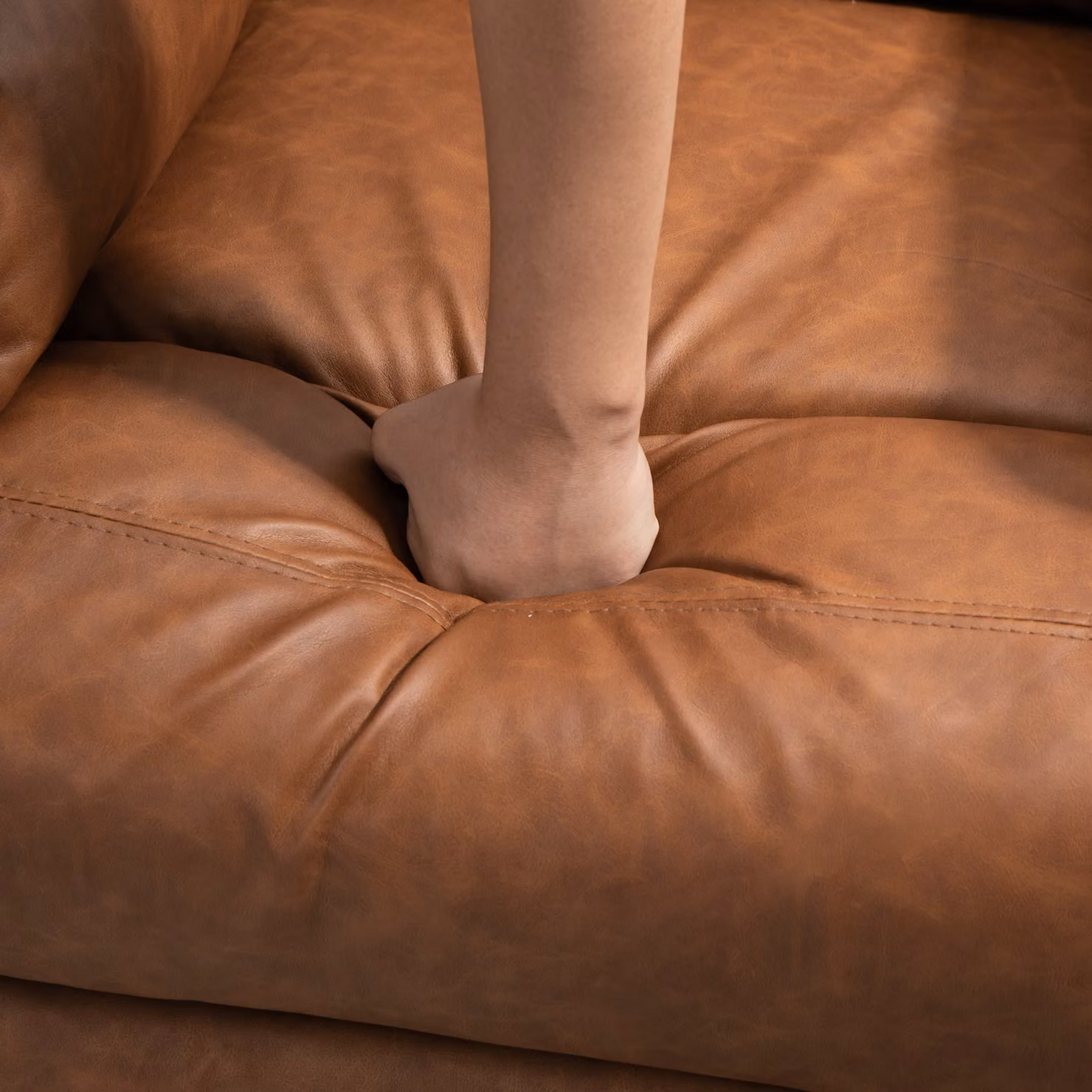 HOMCOM Electric Riser Recliner Chair in Brown Faux Leather with Power Lift Assist and Armrests – 6