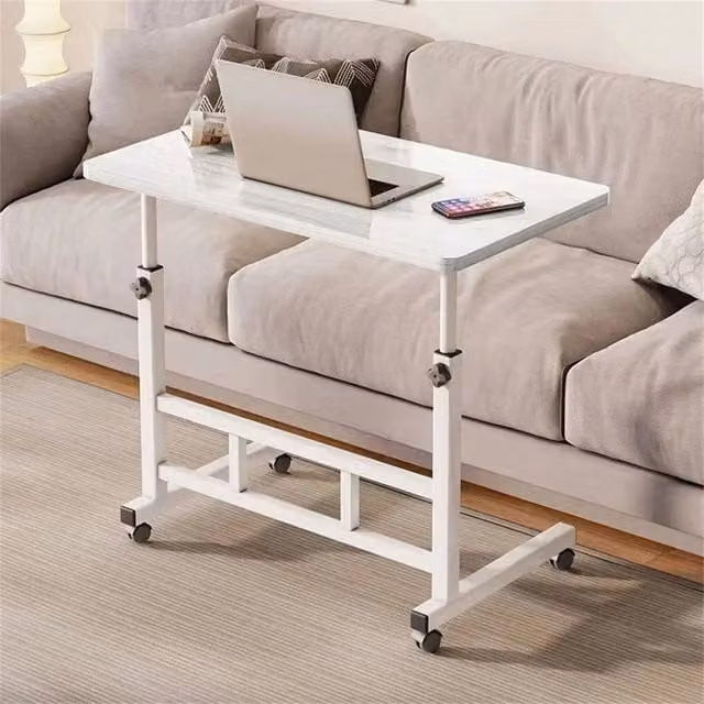 Nordara VOGREX Height Adjustable Corner Desk with Castors in White