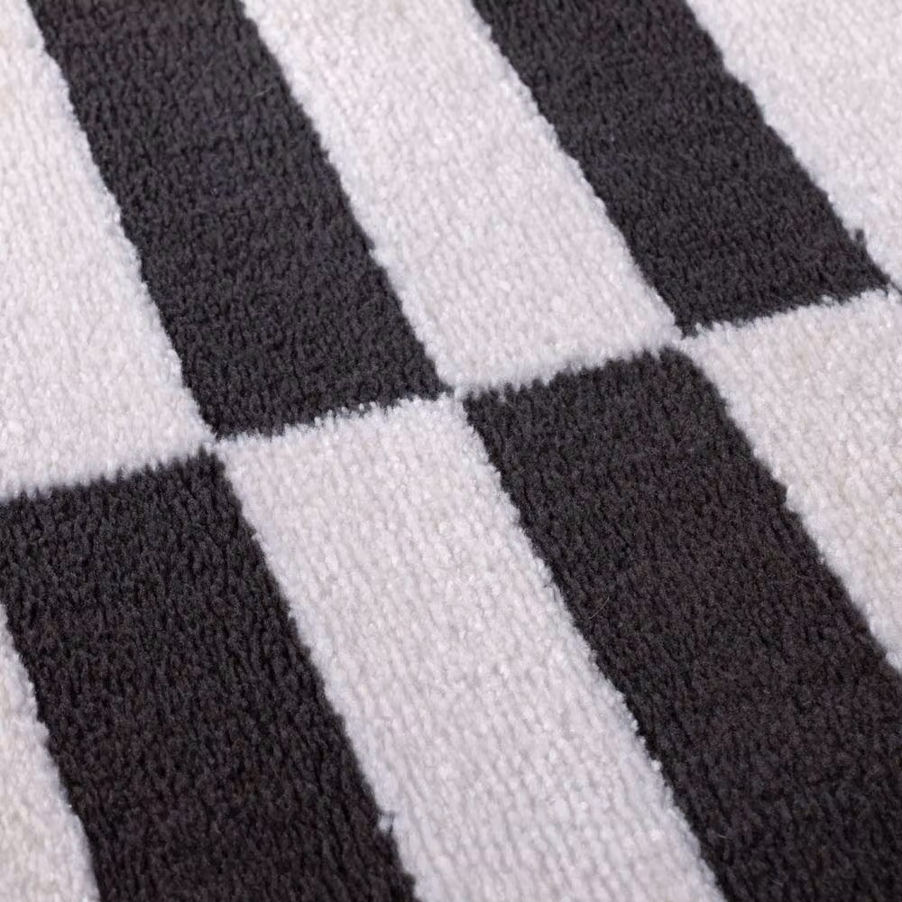 THE RUGS Loft Striped Soft Pile Area Rug in Dark Grey, W: 160 cm, D: 230 cm – 5