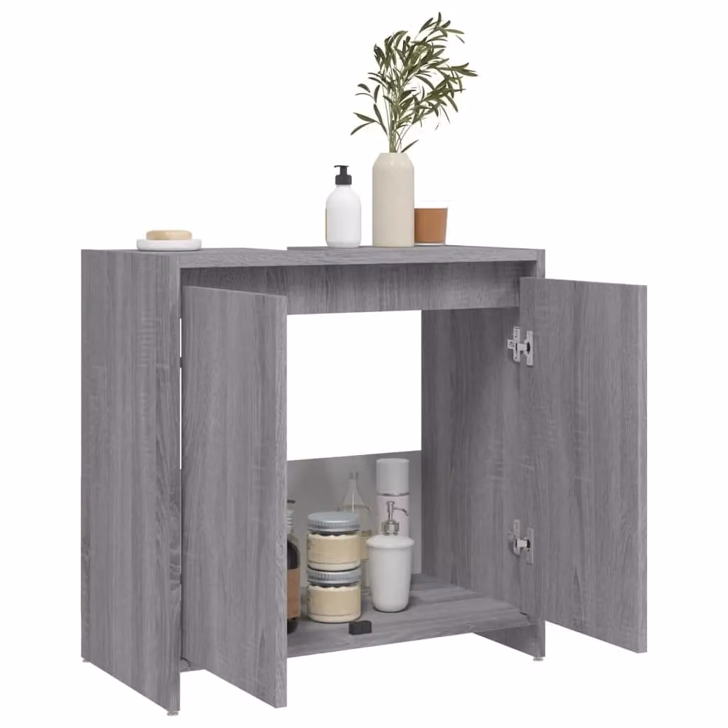 Berkfield Home Grey Sonoma Bathroom Cabinet, W/D/H: 60 x 33 x 61 cm – 2
