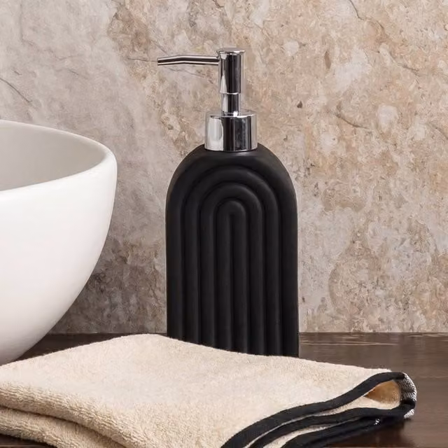 OHS Arches Refillable Pump Dispenser Bottle in Black – 1
