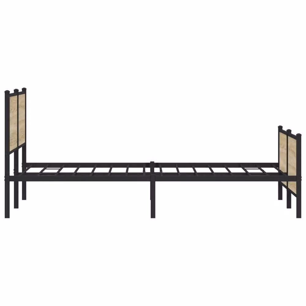 Berkfield Home Metal Bed Frame in Sonoma Oak, Super King Size, W/D/H: 180 x 200 cm – 2