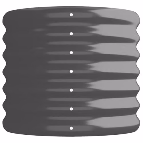 vidaXL Galvanised Steel Raised Bed in Anthracite, W: 152 cm, D: 40 cm, H: 36 cm – 3