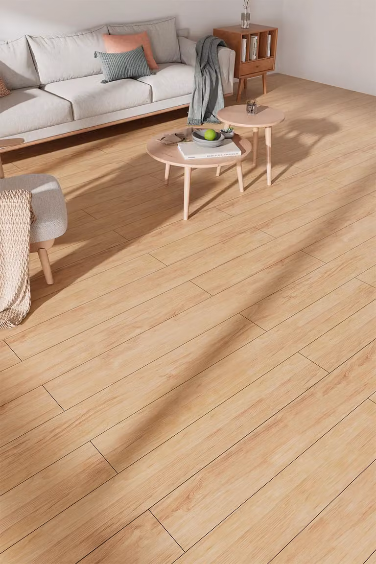 H&O Direct SPC Vinyl Flooring Plank in Sand Wood Look with 1mm Sound Insulation, 3.12m² Pack