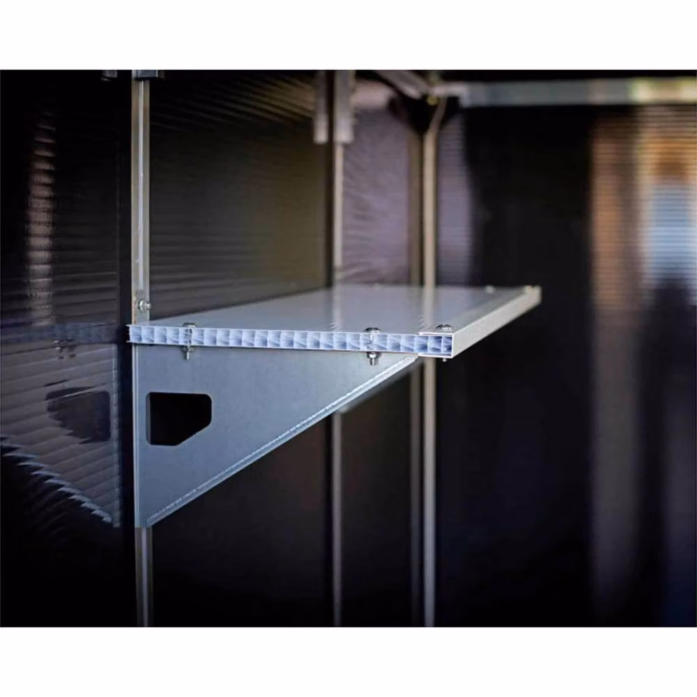 Palram Skylight Shed Shelf Kit in White, W30.5 x D30.0 x H22.0 cm – 3