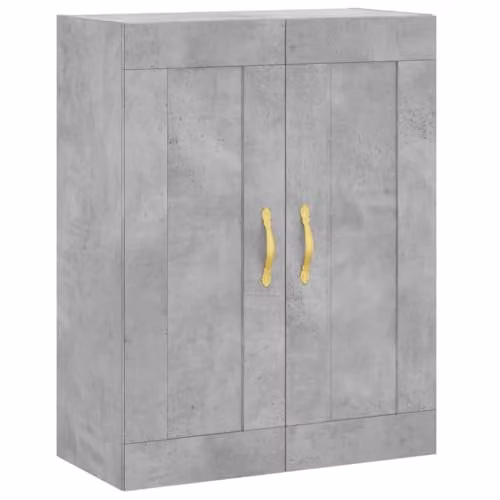 vidaXL Industrial Wall Mounted Cabinet in Concrete Grey, W/D/H: 69.5 x 34 x 90 cm