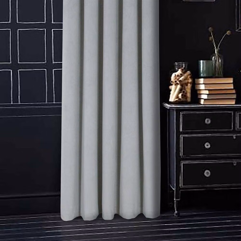Luxury Living Montreal Grey Velvet Thermal Blackout Curtains, Width: 167 cm, Drop: 228 cm – 4