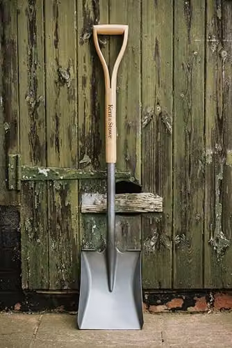 Kent & Stowe Carbon Steel Square Mouth Shovel in Beige – 3