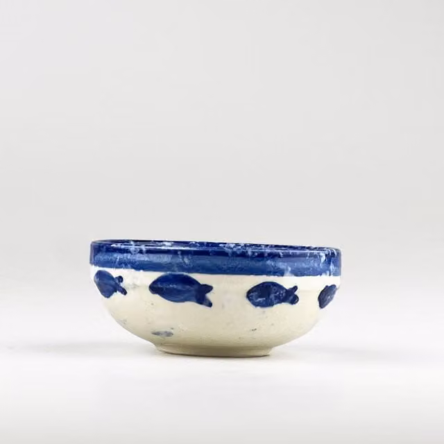 Selbrae House Ceramic Dip Bowl in Blue