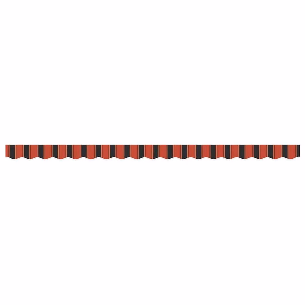 Berkfield Home Awning Valance for 4 m Frame, Multicolour (Orange, Black, Yellow), W: 380 cm, H: 20 cm – 4