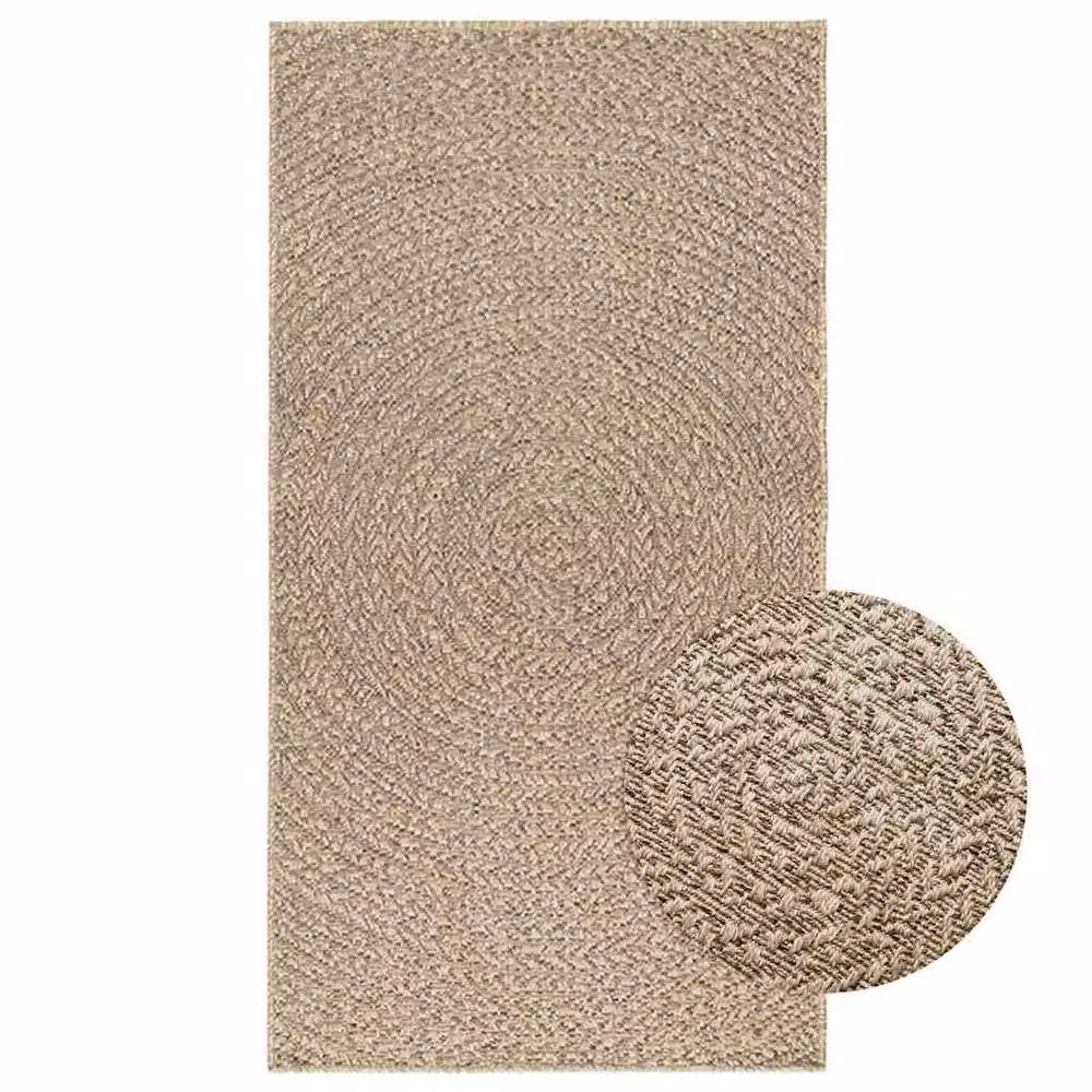 Berkfield Home ZIZUR Beige Jute Look Indoor and Outdoor Rug, W: 80 cm, L: 150 cm – 2