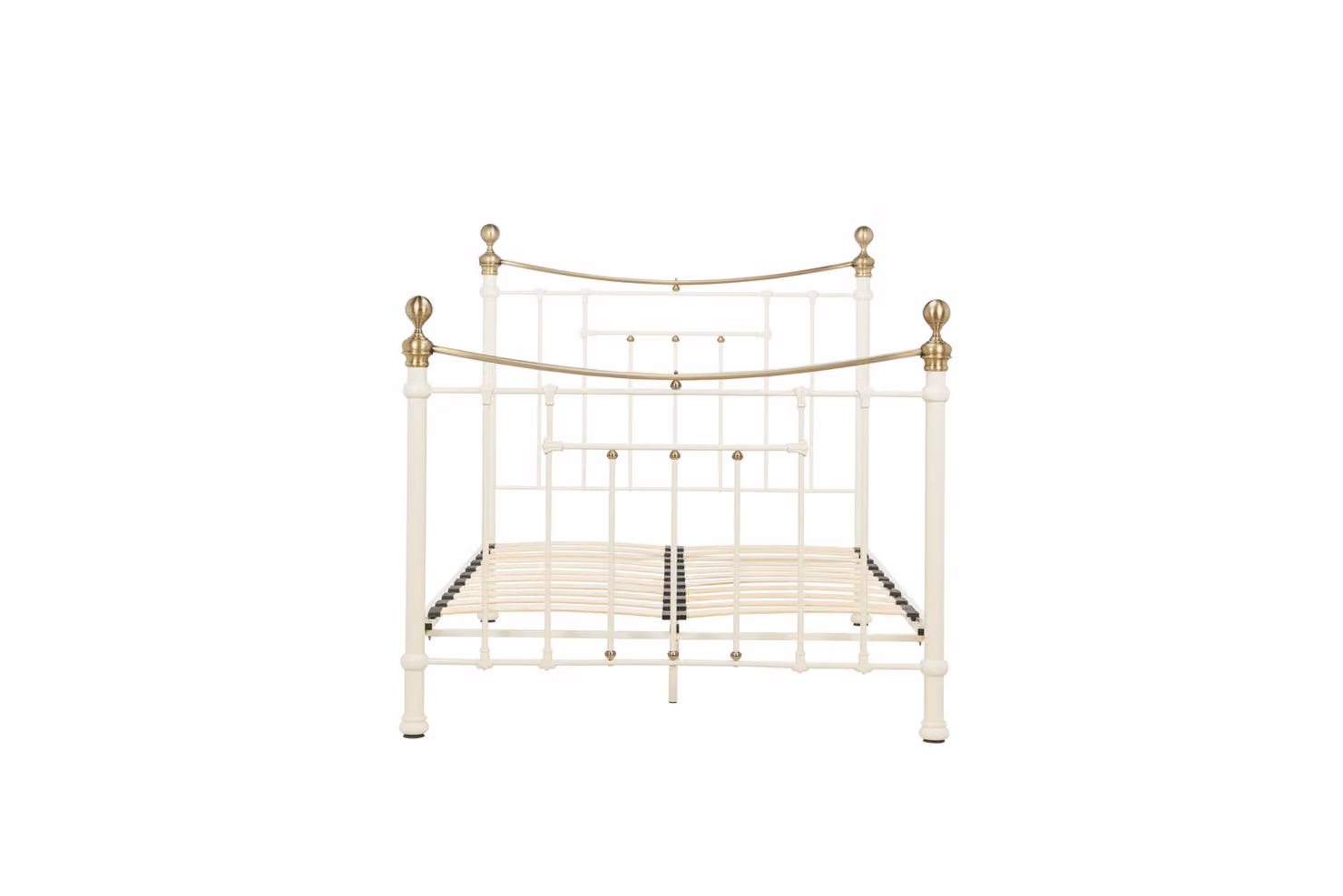 Birlea Bronte Metal Bed in Antique Beige, W/D/H: 140 x 200 cm – 2