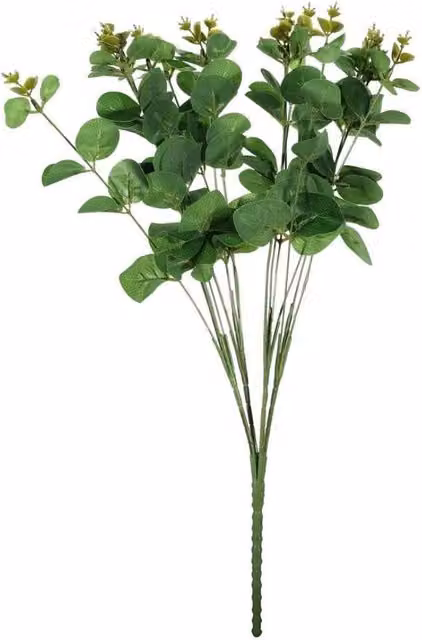 KDMD Dark Green Eucalyptus Bush, 2 Pack