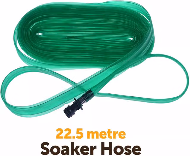 Garden Mile Flat Soaker Hose Pipe, Green, 22.5m
