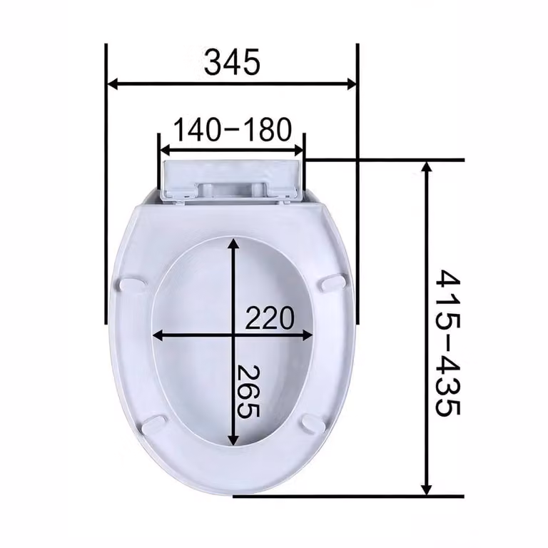 Nordara Quick Release Soft Close Heavy Duty Universal Fit Toilet Seat in White