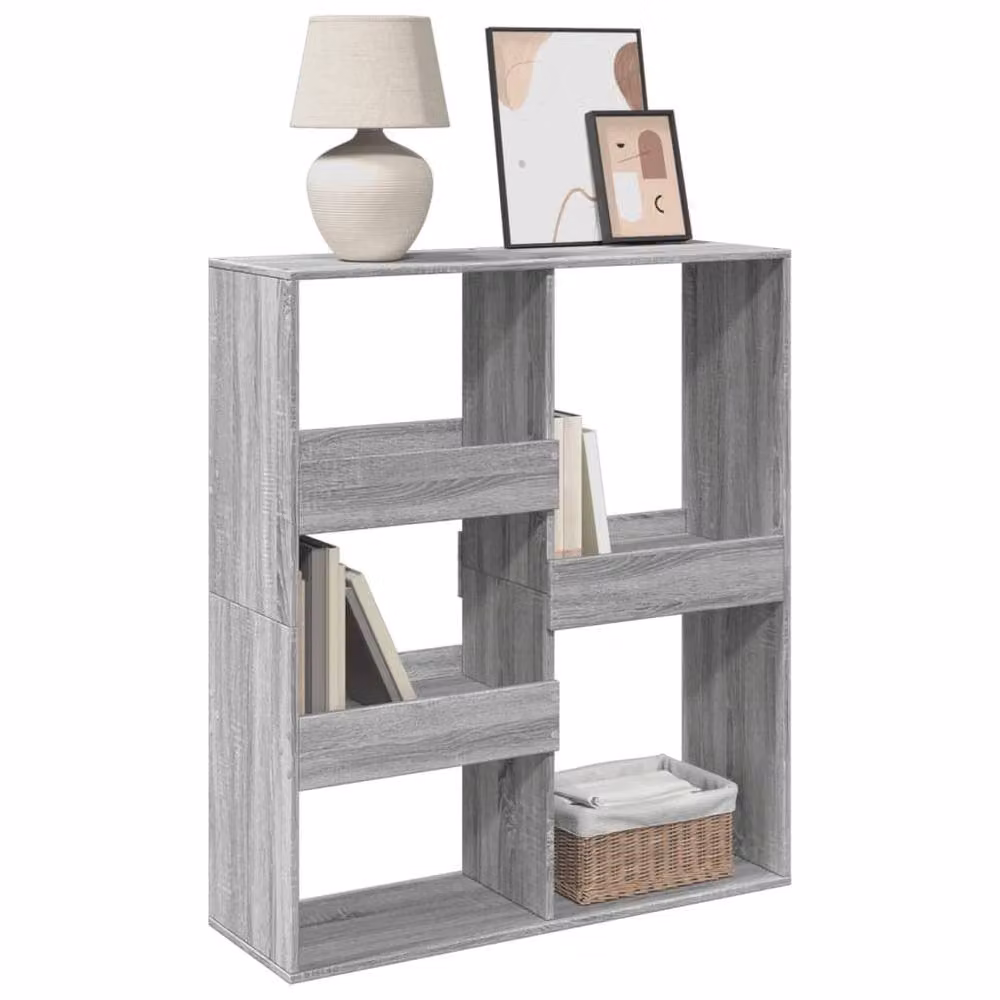 Berkfield Home Grey Sonoma Room Divider in Engineered Wood W/D/H: 100 x 33 x 115 cm – 3