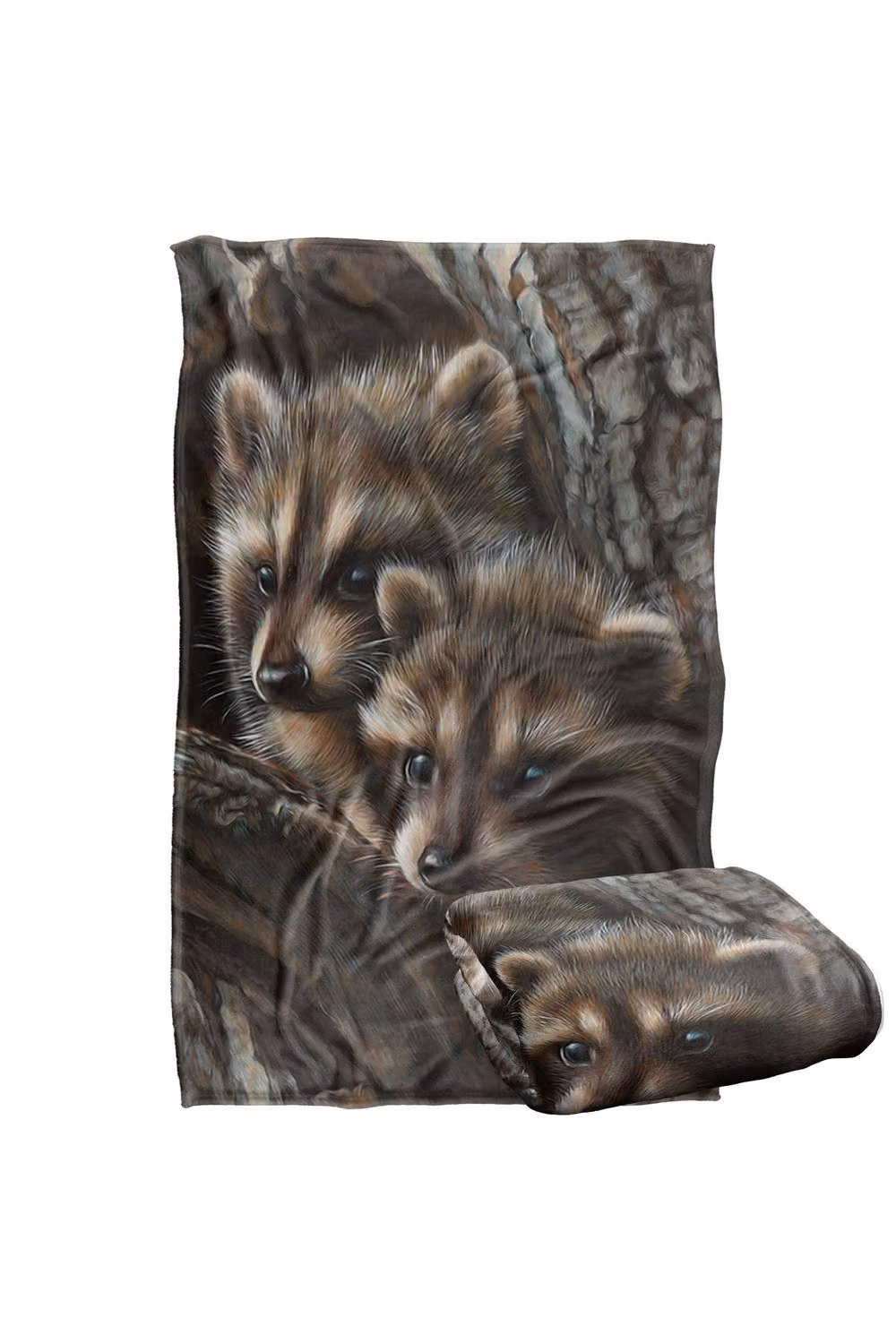 JQ Licensing Two Raccons Silky Touch Super Soft Fleece Throw Blanket, Brown and Multicolour, W/D/H: 91 x 147 cm – 6