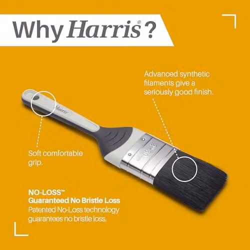 Harris Seriously Good 3 Pack Multicolour Gloss Flat Brush Set with Loss Free Bristles – 3