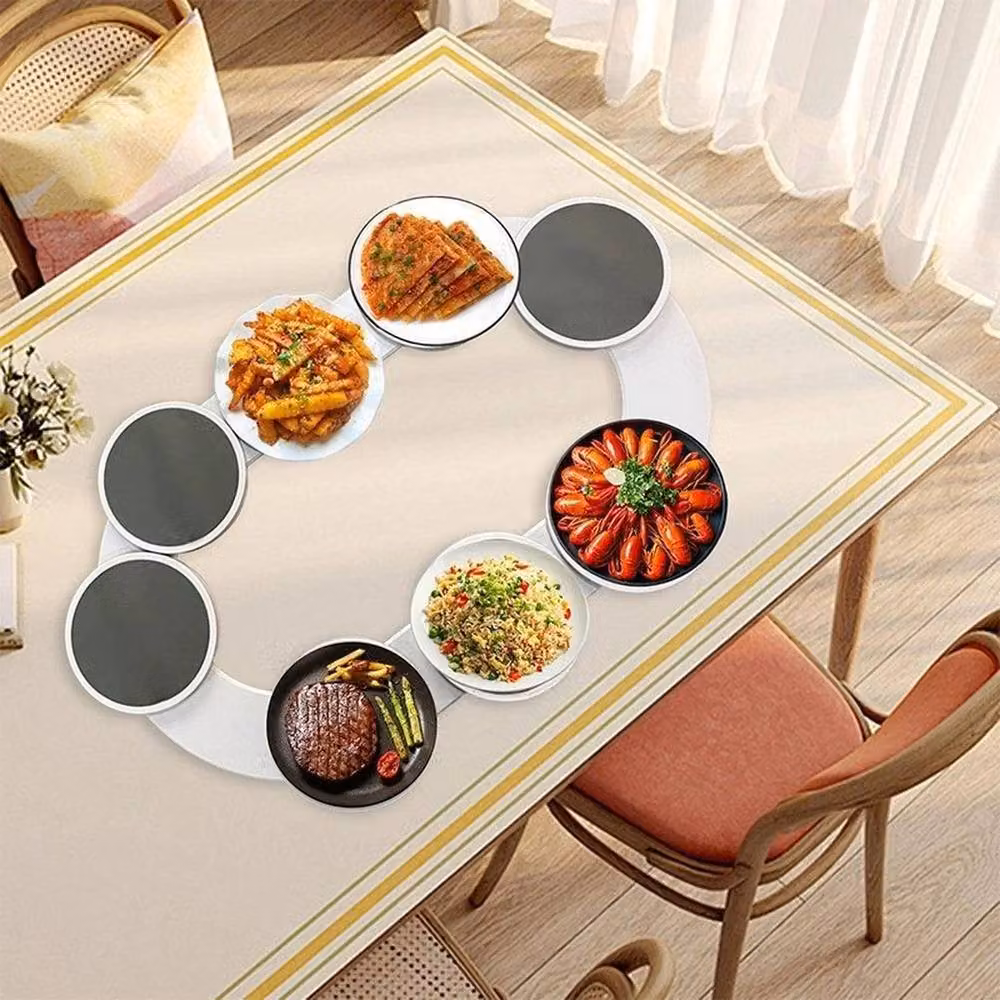 PAWNORA Round 360 Degree Rotating Plastic Tray in Grey – 2