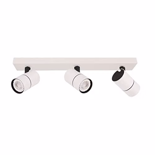 Netlighting Laconi Modern 3 Light Ceiling Spotlight Bar GU10 in White – 1