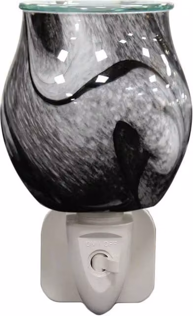Aroma Home Electric Plug In Wax Melter, Grey Swirl, Diameter: 12 cm