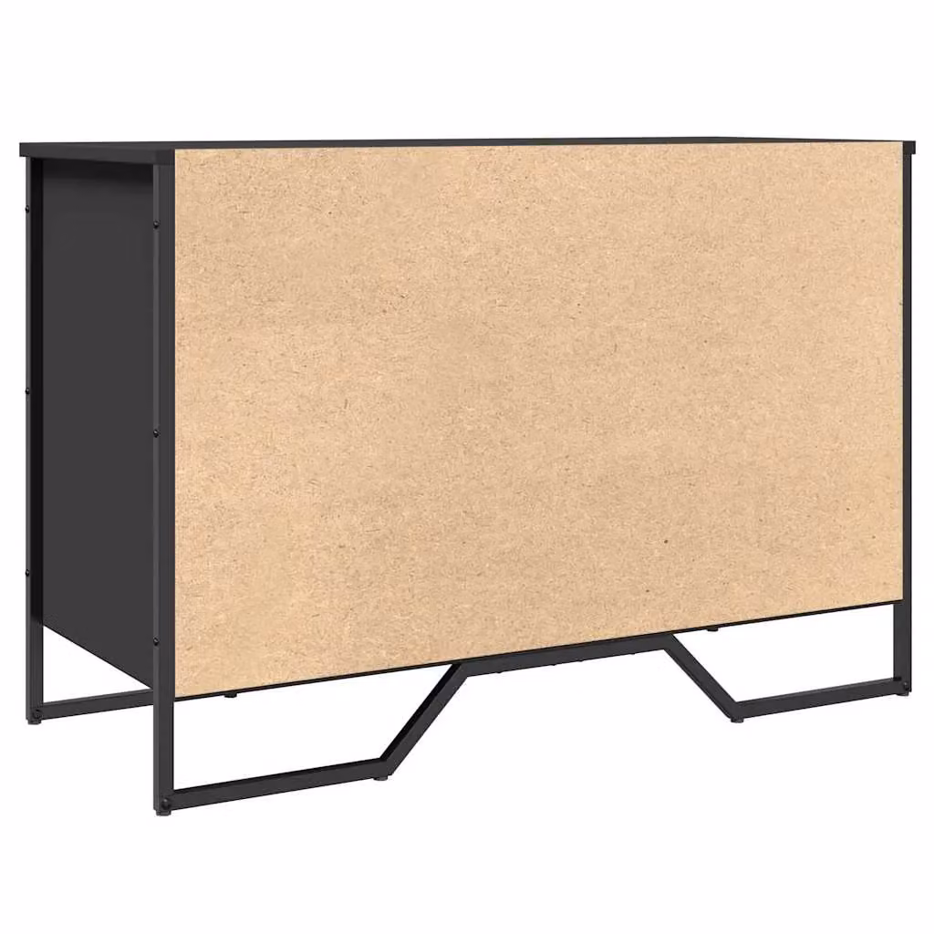 Berkfield Home Black Modern Shoe Cabinet with Integrated Seat, W: 90 cm, D: 38 cm, H: 61.5 cm – 5