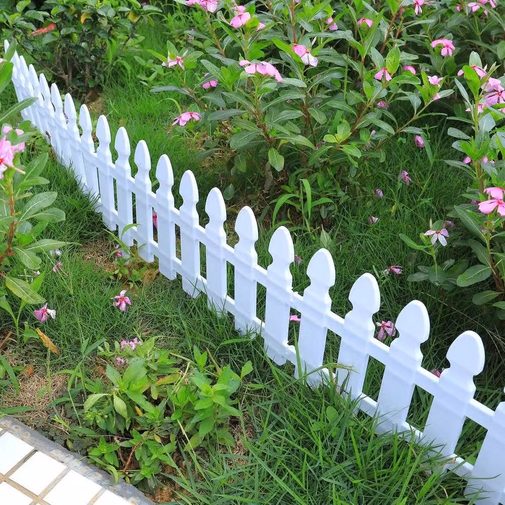 NESTLUNE White Garden Edging Picket Fence Border, W/H: 100 x 60 cm – 4