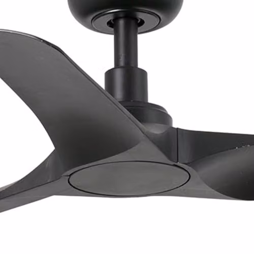 FARO BARCELONA Hey S Ceiling Fan in Matt Black and Multicolour, H: 24.5 cm, Ø: 90 cm – 3