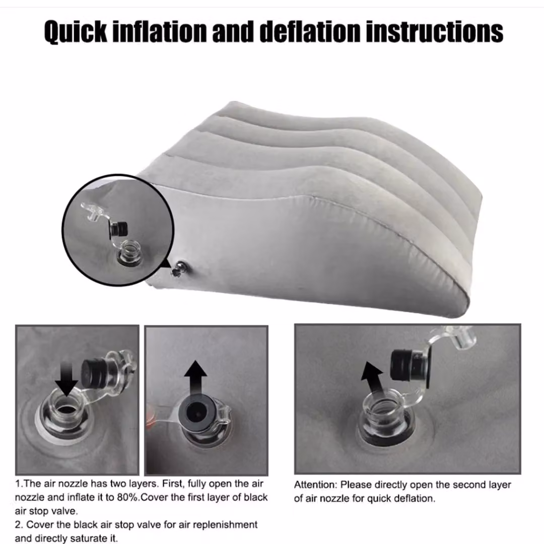 SPETLEK Large Inflatable Elevation Wedge Leg and Foot Rest in Grey – 3