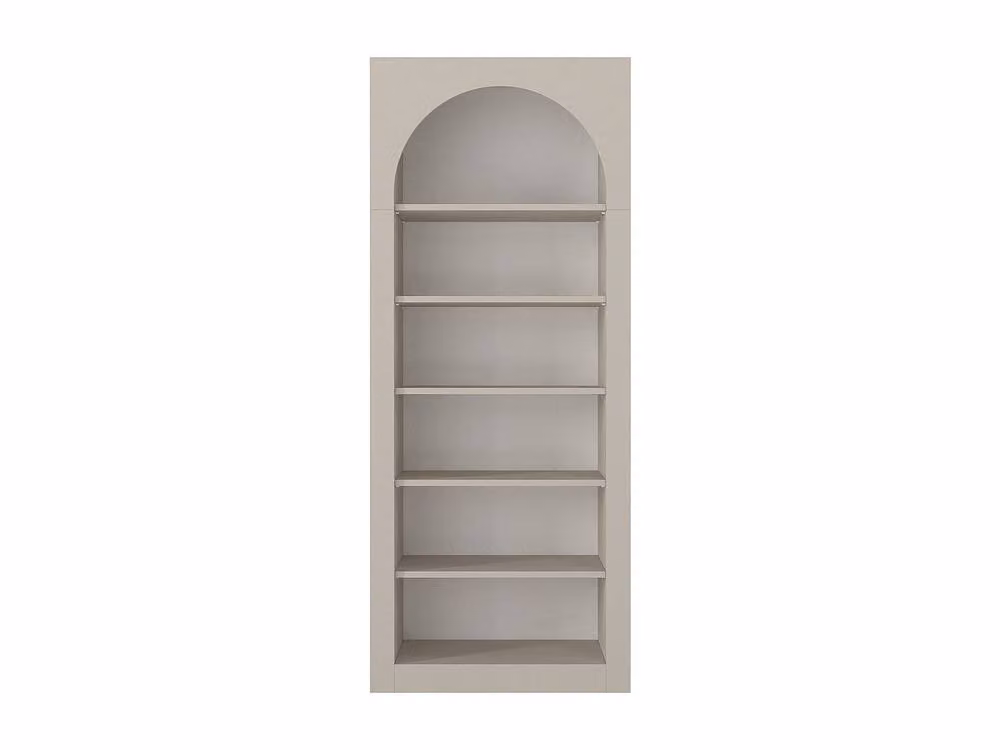 Vente-unique Minimalist 6-Niche Bookcase in Beige, H 180 x W 74 x D 35 cm – 2