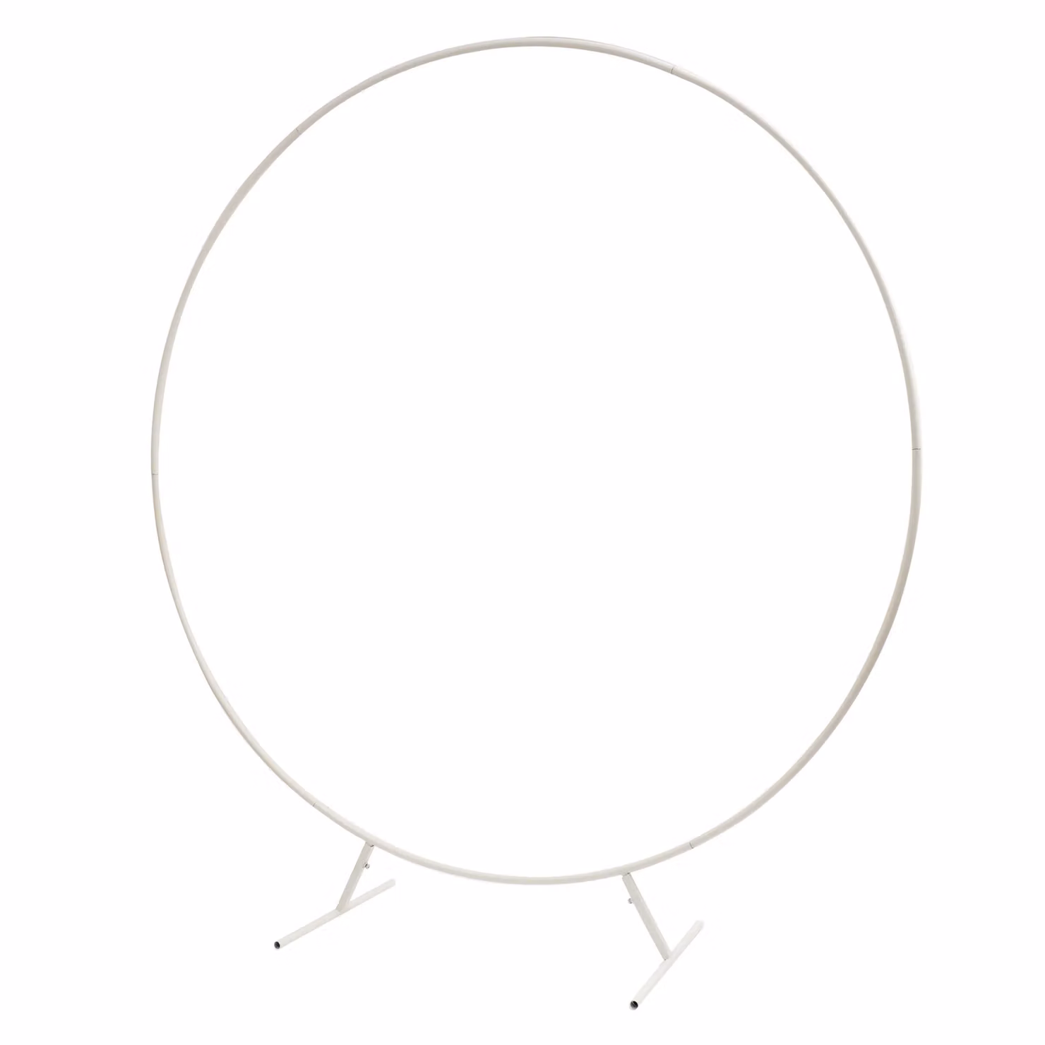 Scottish Everlastings Ltd White Round Metal Arch Frame, 2m – 2