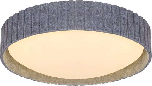 Nordlux Corato Grey Plastic Ceiling Light for Hallways, E14, 42 cm