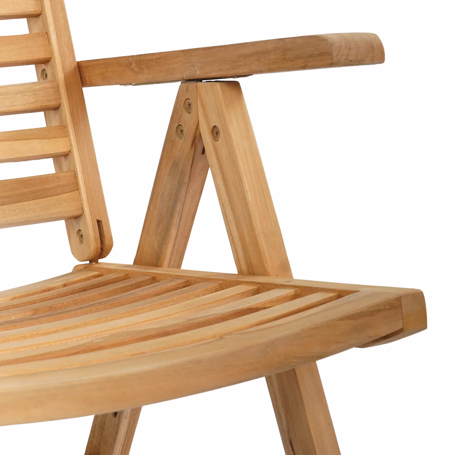 Berkfield Home Set of 2 Modern Garden Chairs in Brown Solid Teak Wood – 3