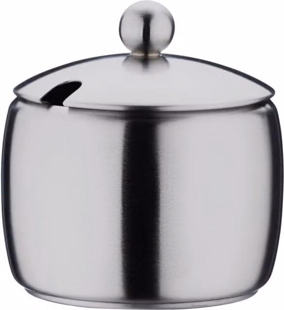 Café Stål Bellux Silver Stainless Steel Sugar Bowl, 150g