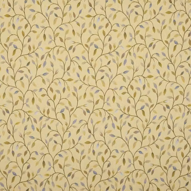 Terrys Cervino Floral Fabric Spring Panel in Yellow and Beige with Viscose and Cotton