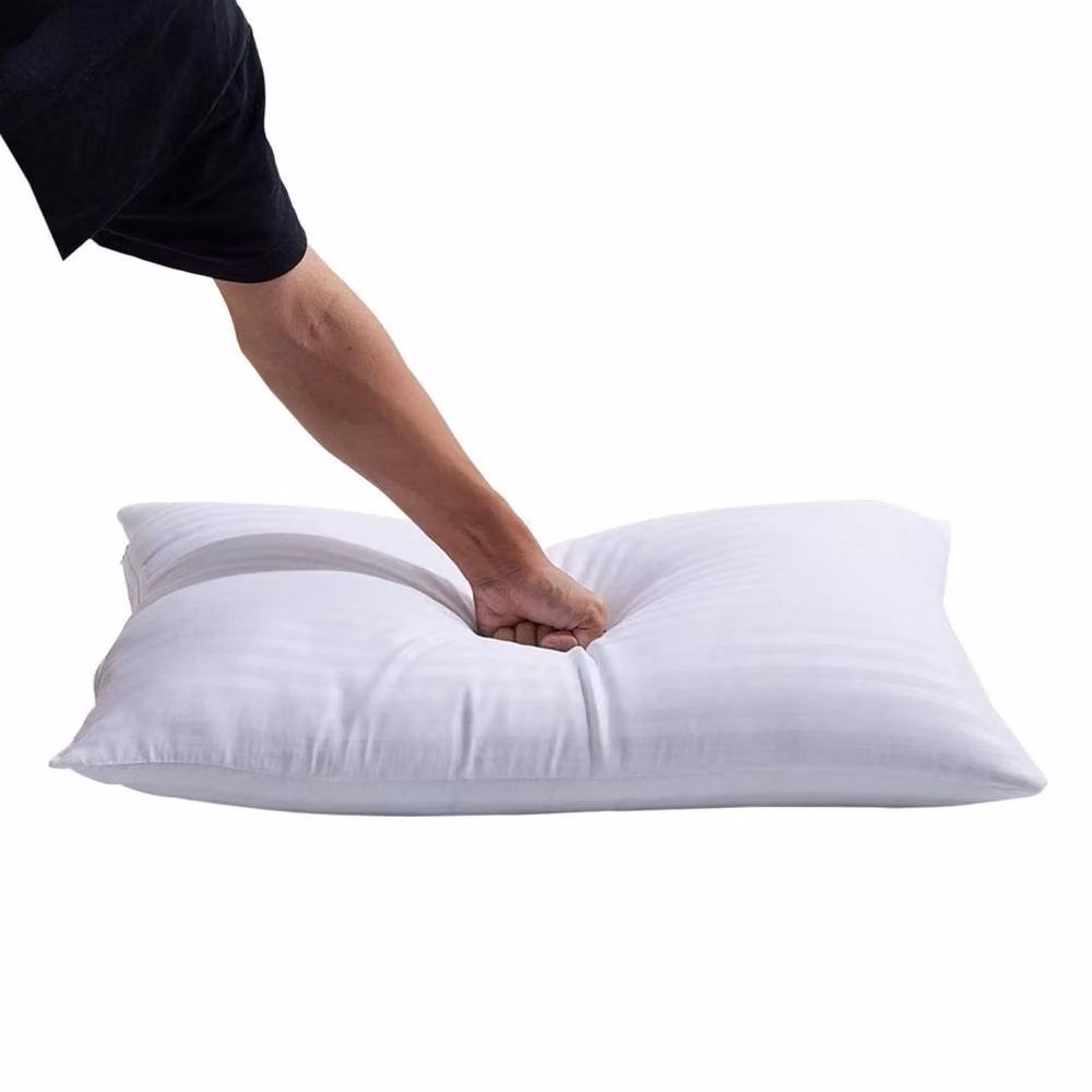 PAWNORA Hotel Quality Allergy Friendly Hollow Fibre Pillows, Pack of 2, White, W: 74 cm x D: 48 cm – 2