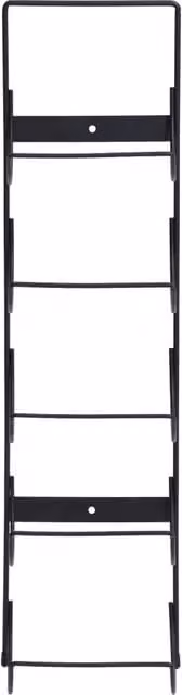 Berkfield Home Wall Mounted Wine Rack for 5 Bottles, Black Matt Metal – 1