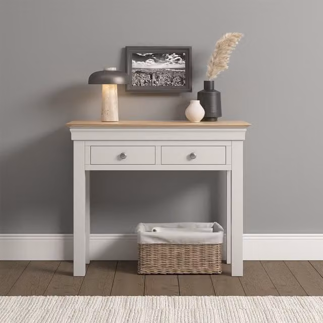 Seconique Classic Rectangular Console Table in White