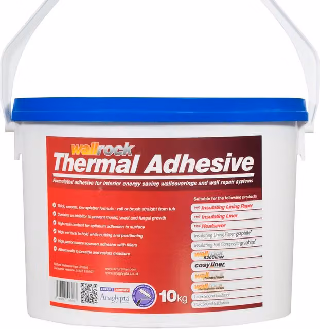 Wallrock White Water Based Thermal Adhesive Glue 5kg