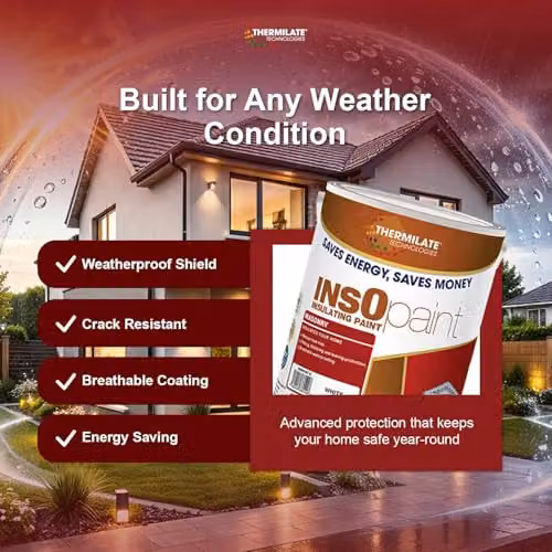Thermilate Technologies InsOpaint Insulating Masonry Paint, Pink, 5L – 3