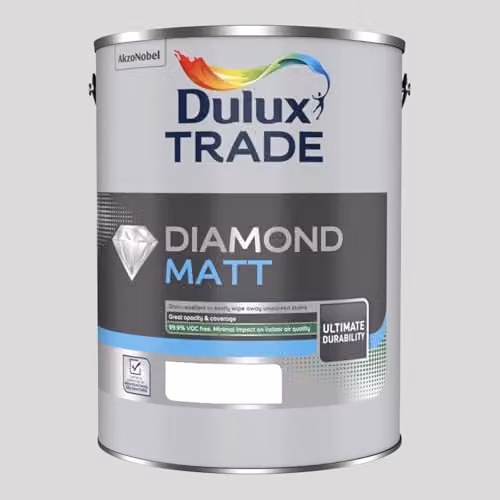 Dulux Trade Diamond Matt Polished Pebble Grey Paint, 5 l