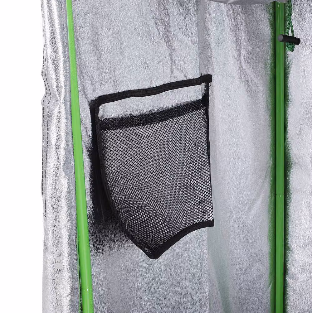 STILVORA Black Grow Tent Planter with Adjustable Vents and Floor Tray, W/D/H: 140 x 60 x 60 cm – 7