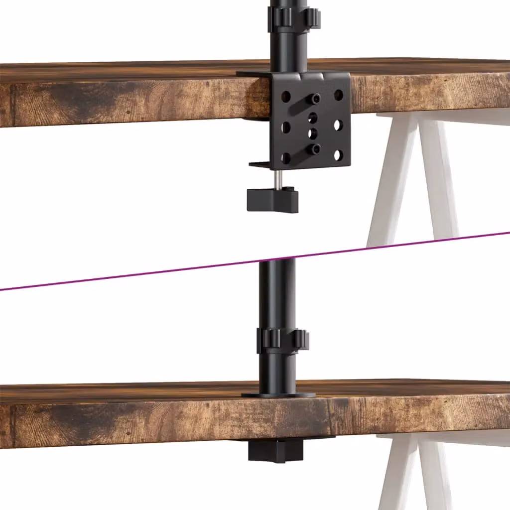 Berkfield Home Monitor Mount in Black Steel with VESA 75/100 mm – 3
