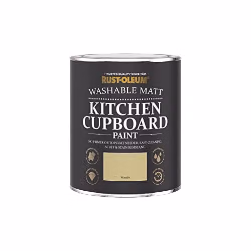 Rust-Oleum Matt Green Kitchen Cupboard Paint, Wasabi, 750ml – 4