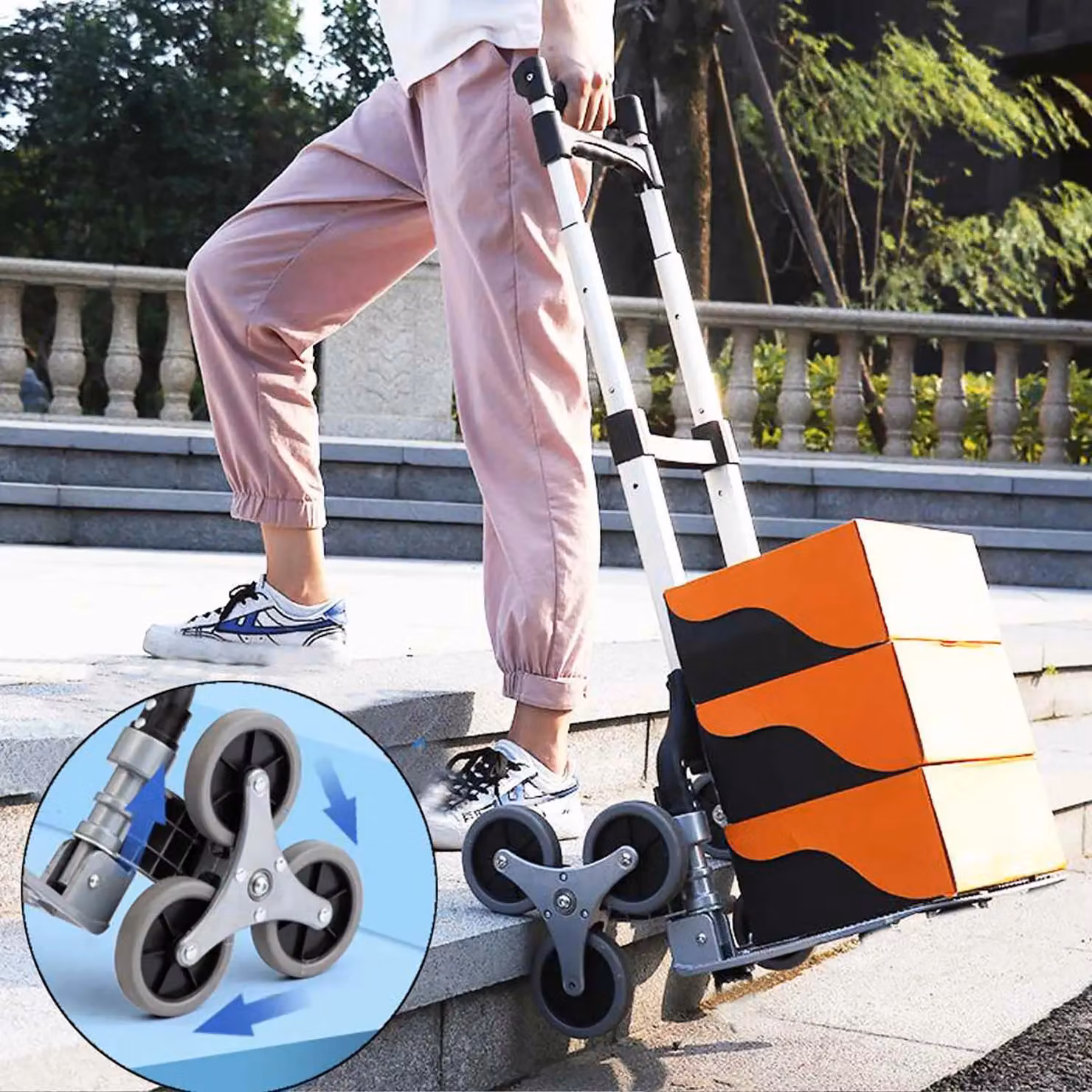 Xample Heavy Duty Aluminium Folding Sack Truck with 75kg Capacity in Silver – 6