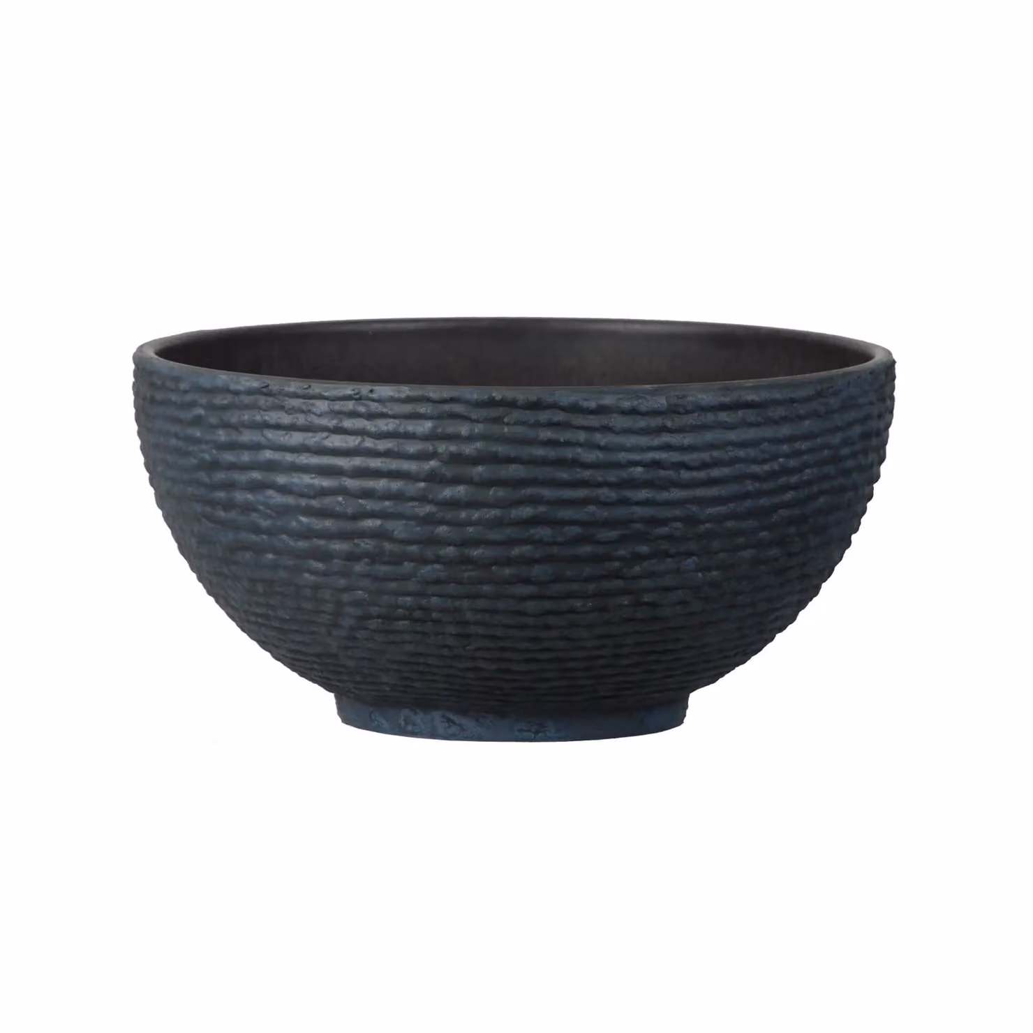 Simpa Stone Textured Effect Plastic Planter Pot Set of 2 in Grey – 2