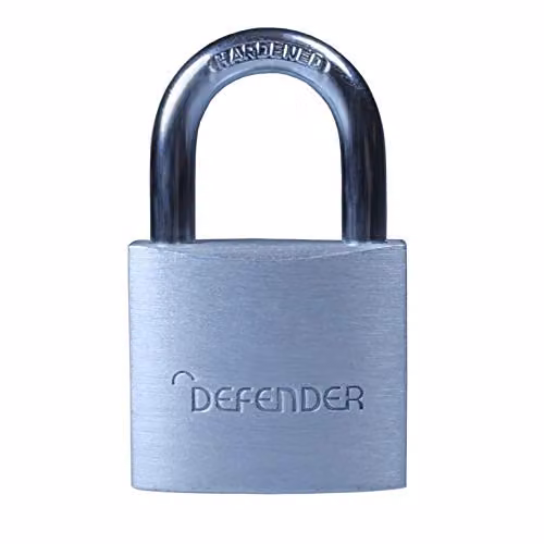 Defender 30mm Aluminium Padlock in Silver